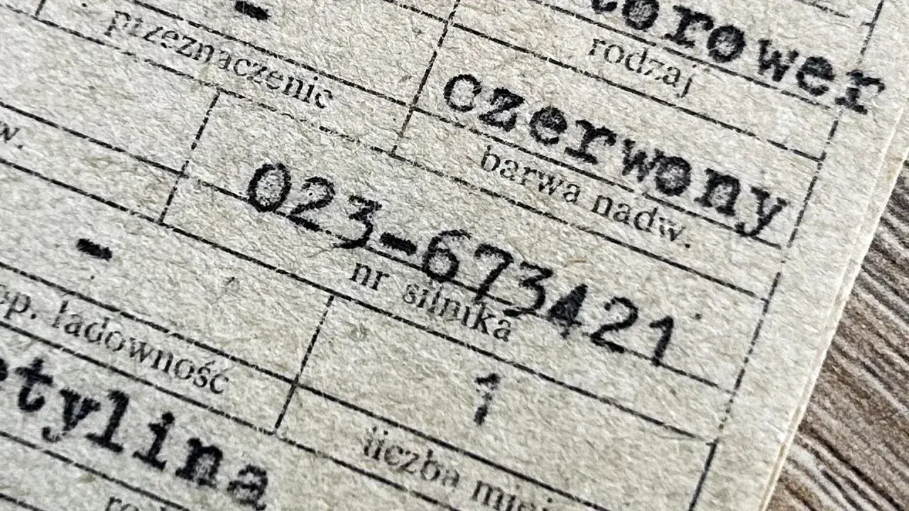 Numer silnika w dowodzie? Gdzie go szukać i dlaczego go nie ma?