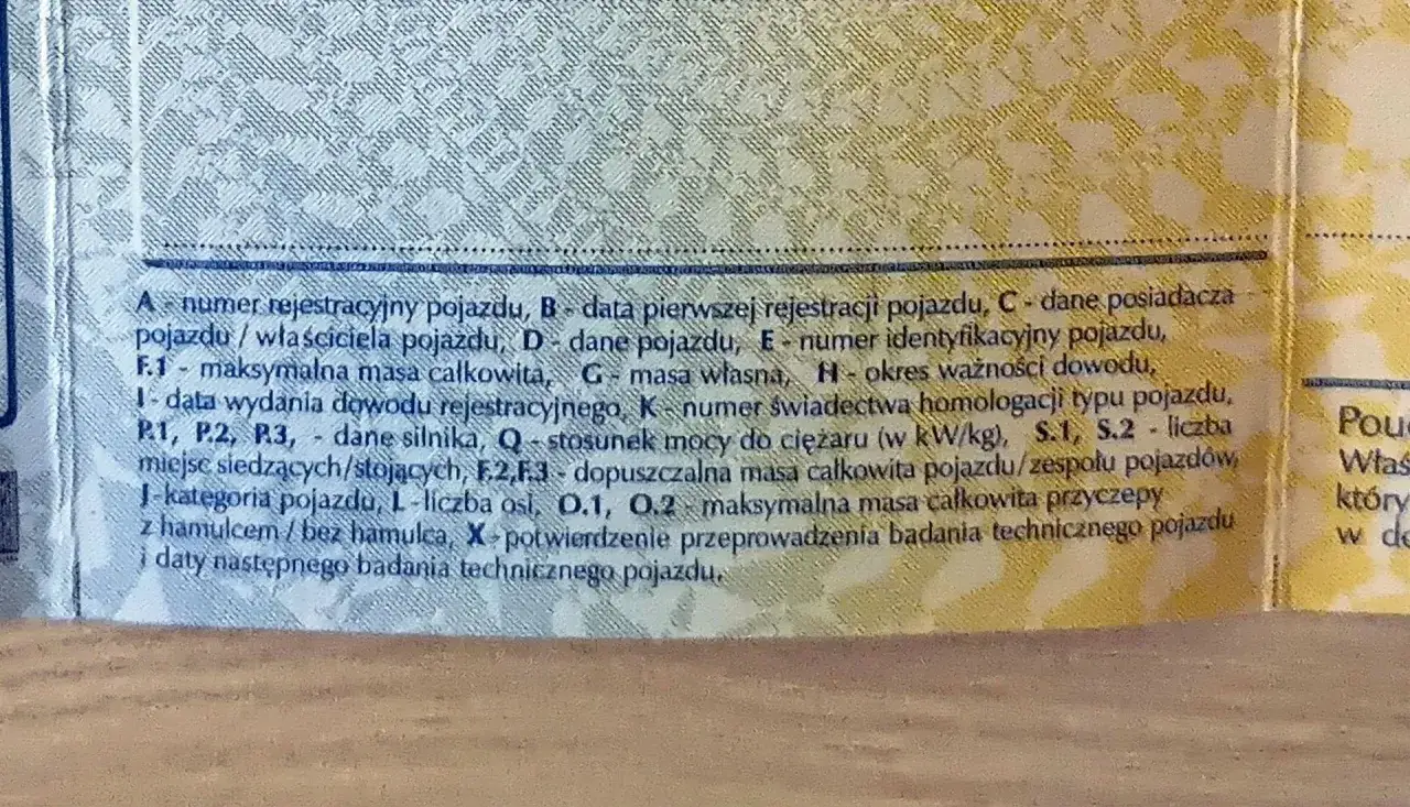 Wymiana silnika dokumenty