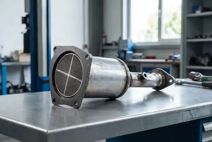 Filtr DPF, czyli co to jest? Metalowy element układu wydechowego samochodu, który zatrzymuje cząstki sadzy.